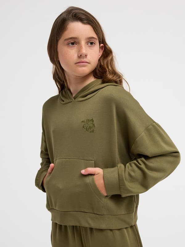 Surfing By Daylight - Sweatshirt com capuz Verde Raparigas 4-16