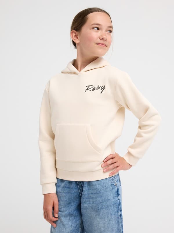 Surf Feeling Brushed - Sweatshirt com capuz Bege Raparigas 4-16