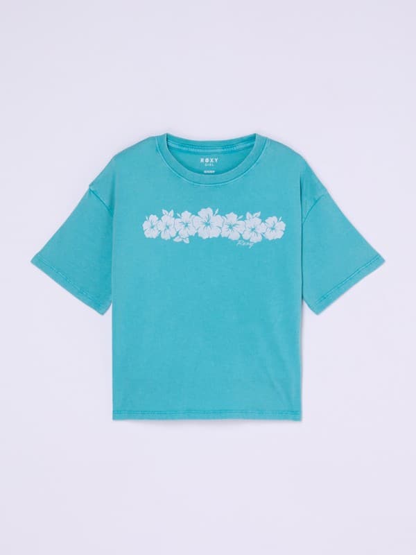 Daisyloose Season - Camiseta folgada de manga curta Azul Raparigas 4-16