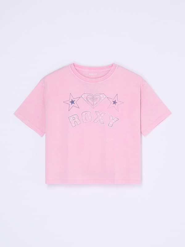 Daisyloose Season - Camiseta folgada de manga curta Rosa Raparigas 4-16