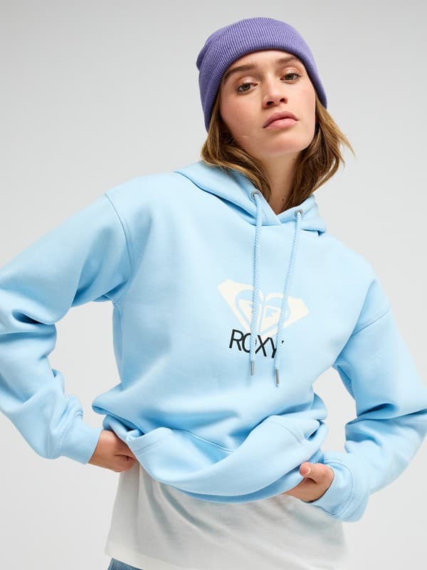 Surf Stoked Brushed Art - Sweatshirt com capuz Azul mulher