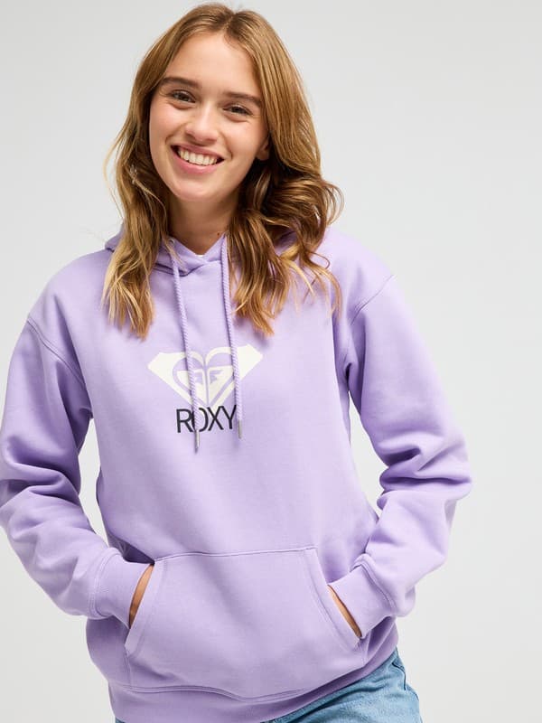 Surf Stoked Brushed Art - Sweatshirt com capuz Roxo mulher