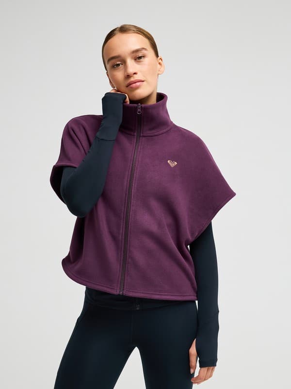 Waves Of Warmth - Colete de velo Roxo Mulher