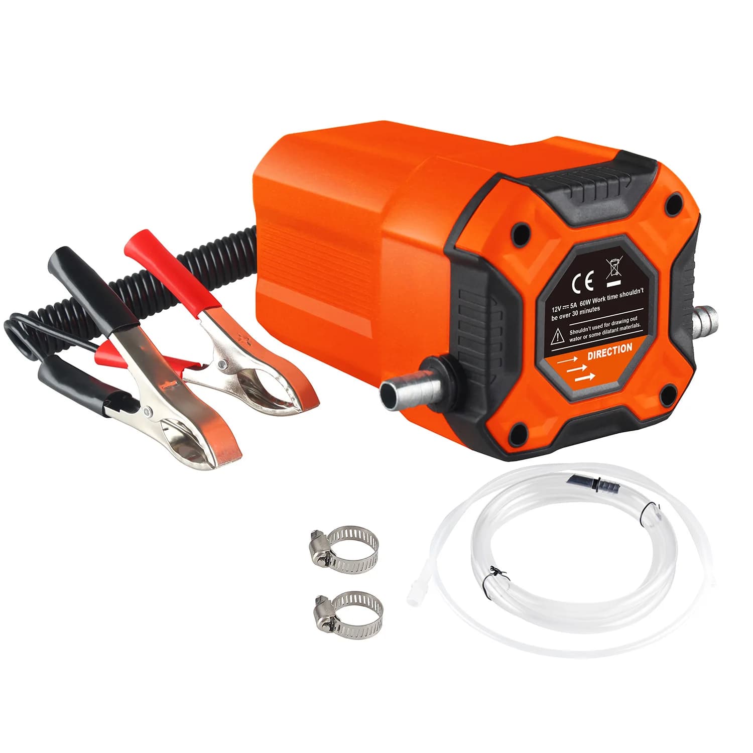 Bomba Elétrica de Transferência de Óleo DC 12V 60W, Extrator de Combustível para Carro, Moto, Barco, Óleo de Motor, Óleo Cru, Água Salgada,