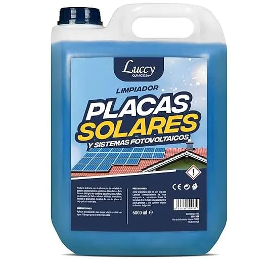 Limpador de painel solar concentrado de 5 litros |   Limpador de painel solar seguro e eficaz em todos os tipos de placas fotovoltaicas