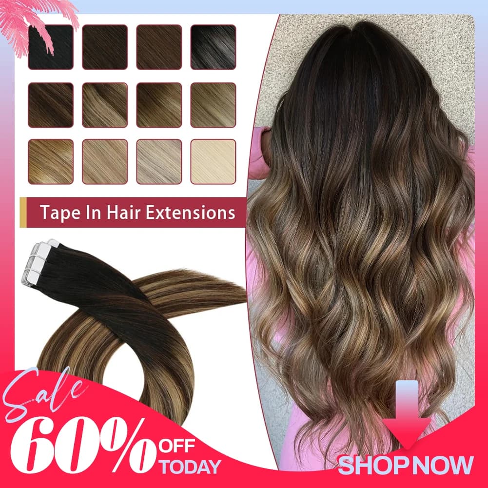Moresoo fita em extensões de cabelo humano brasileiro em linha reta remy extensão do cabelo natural invisível fita sem costura ins 100% cabelo real