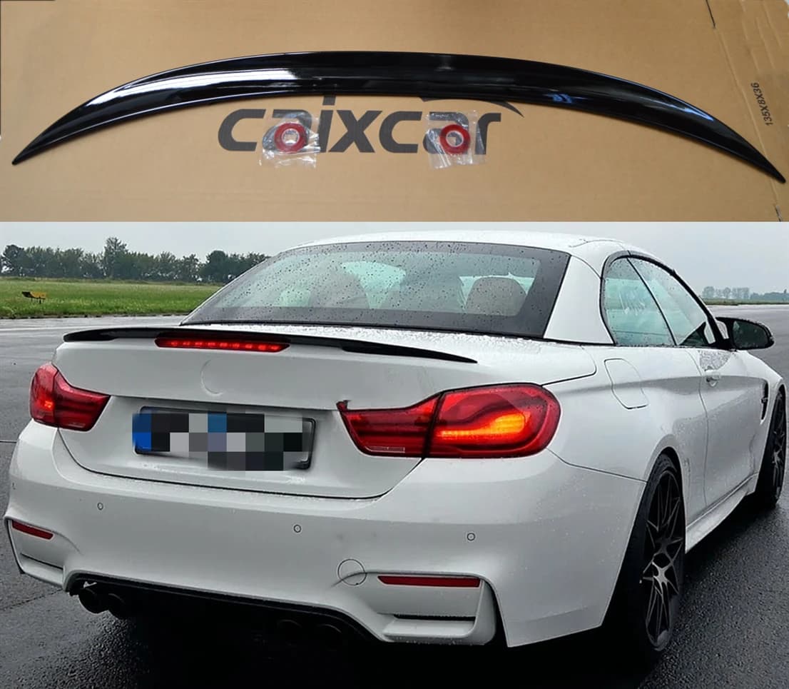 Spoiler série 4 f33 convertible 2014 a 2020 brilho preto