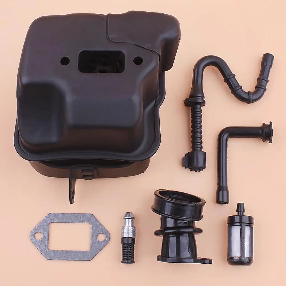 Silenciador De Escape para Stihl MS361 MS 361, Coletor De Admissão, Filtro De Óleo Combustível, Kit De Junta De Linha, Motosserra 1135 140 0650