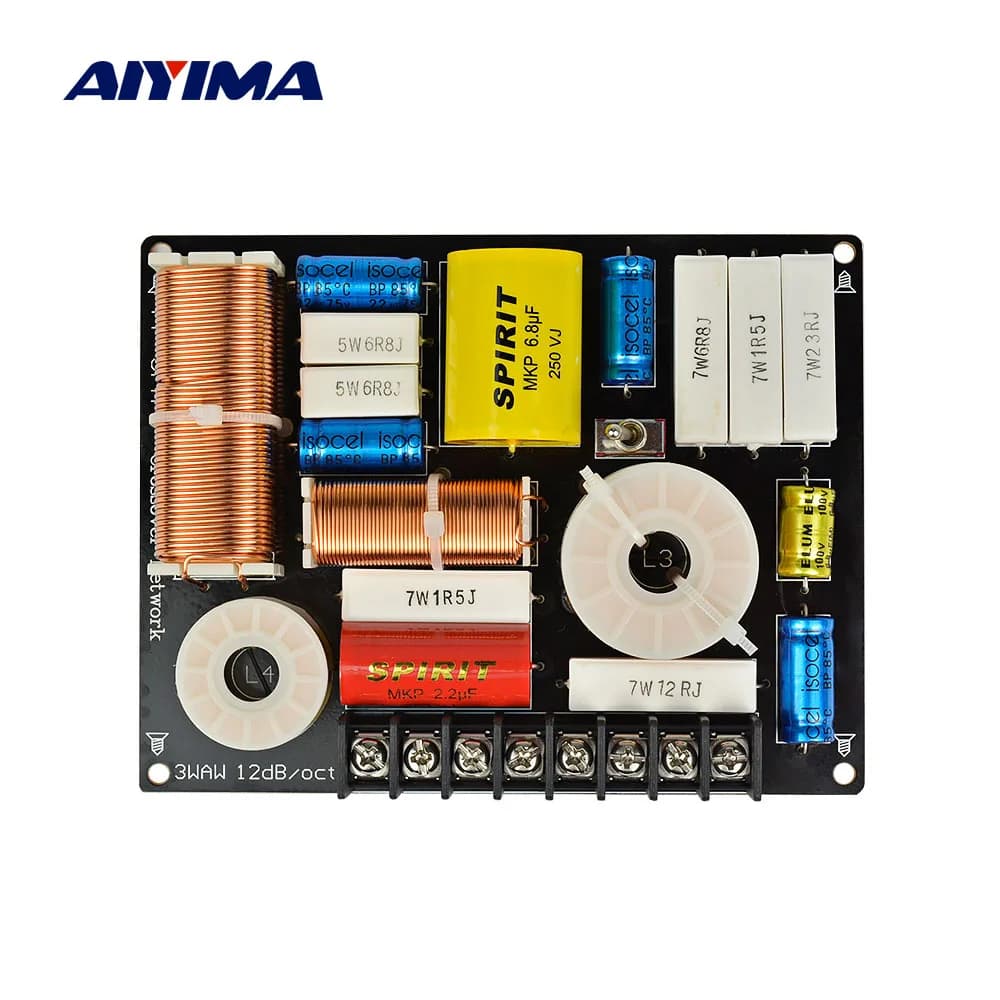 Aiyima 280w 3 vias alto-falante de áudio crossover agudos + médio + baixo filtro independente divisor de frequência para alto-falante diy 1pc