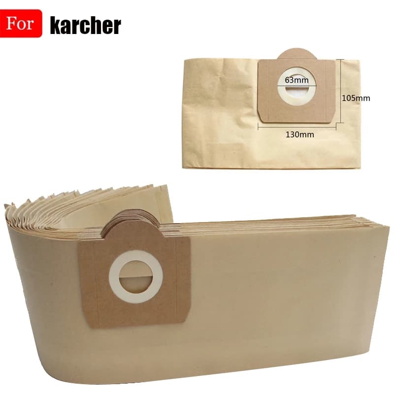 Sacos de pó para karcher mv3 wd3 wd3200 wd3300 a2204 a2656 wd3.500p se4001 se4002 peças aspirador pó para rowenta rb88 ru100 ru101