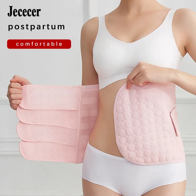 Mulheres modelagem cinto pós-parto bandagem suporte pós-natal cinto cintura trainer shapewear barriga banda corpo shaper espartilho emagrecimento