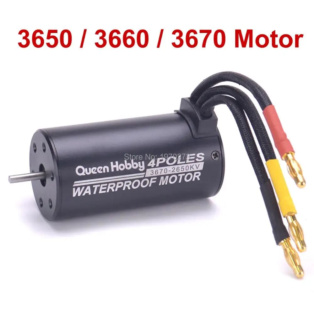 Motor sem escova para carro e caminhão RC, 3650, 3100KV, 3900KV, 4300KV, 5200KV, 3660, 3300KV, 3800KV, 3670, 2150KV, 2650KV, 1:8, 1:10, 1:10