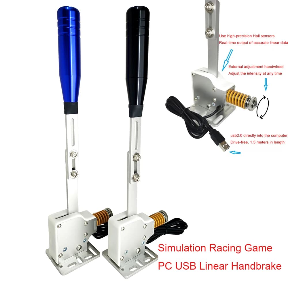 USB Handbrake Linear para Simagic Racing Game, Adaptador Simracing Mod, PC, G29, g25, g27, g920, Thrustmaster T300rs, gt