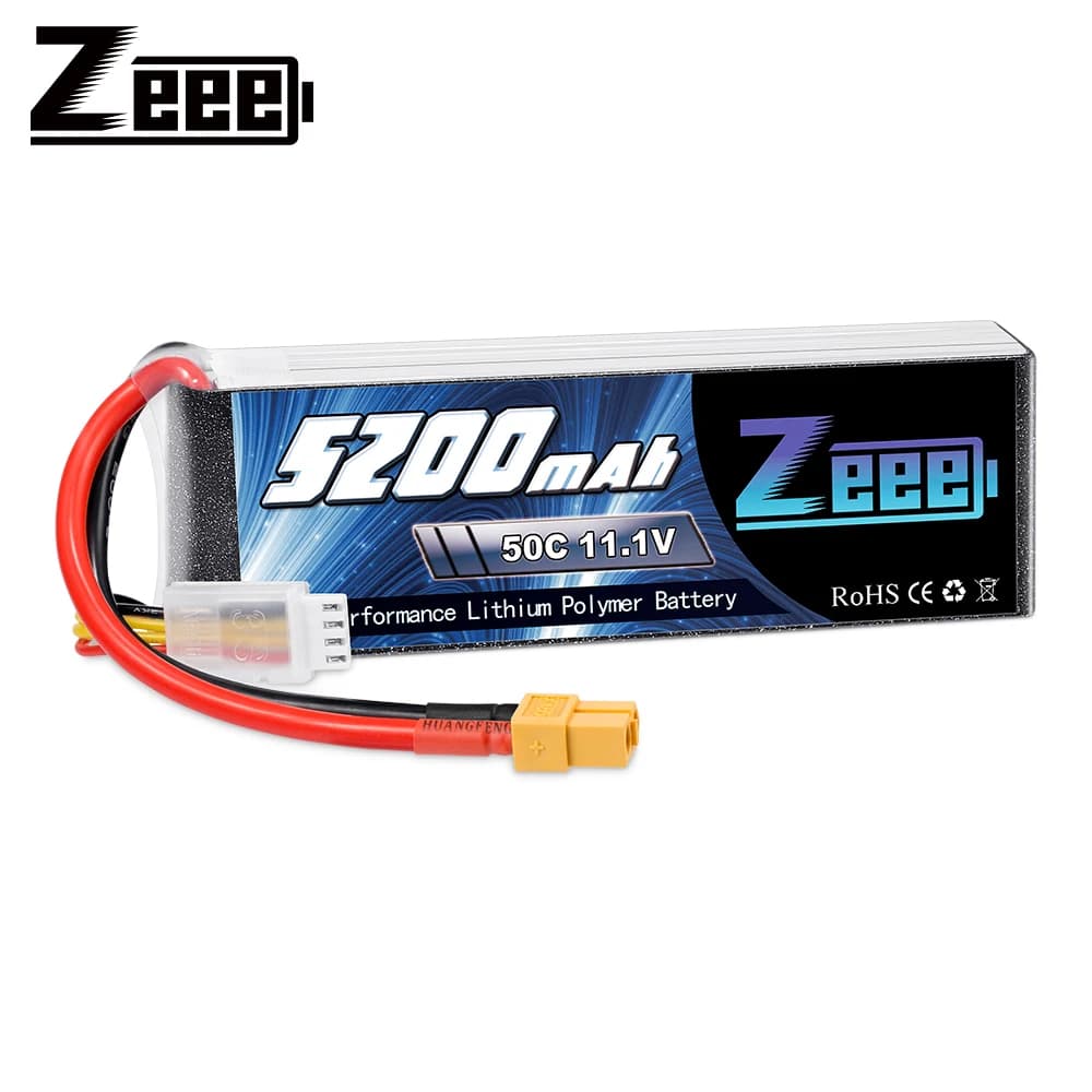 Zeee 11.1v 50c 5200mah 3s lipo bateria xt60 plug para rc carro barco helicóptero quadcopter rc avião