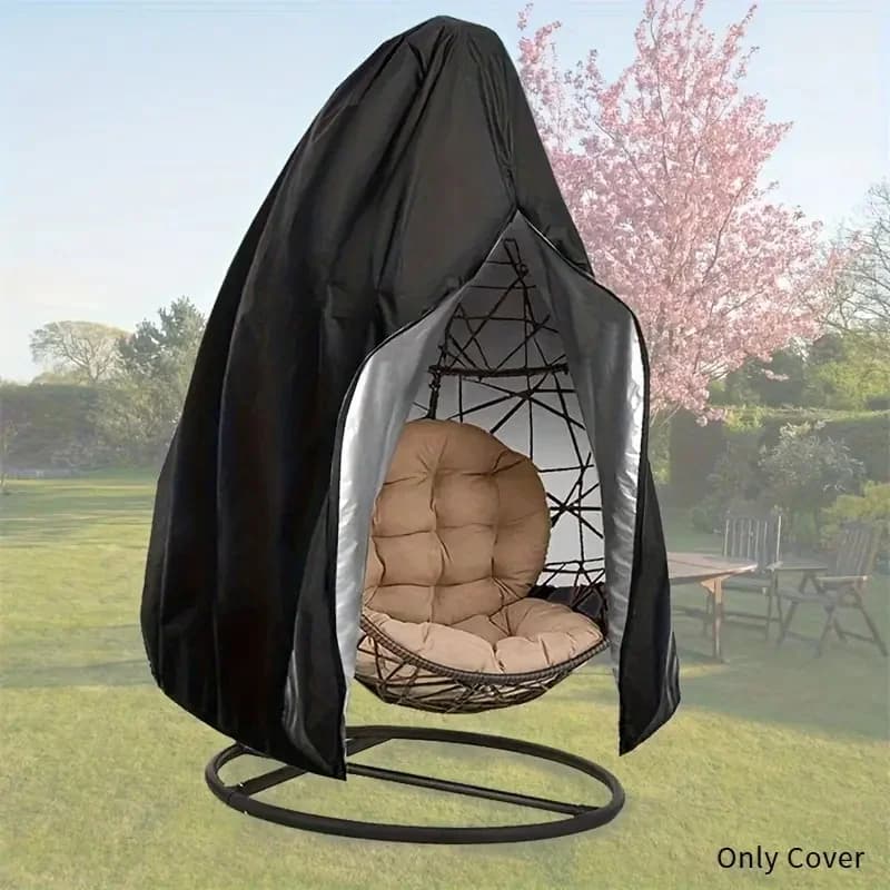 Capa de cadeira de ovo de pano oxford, capa de balanço suspensa ao ar livre para móveis de pátio e jardim, cabe na maioria das cadeiras, uso em