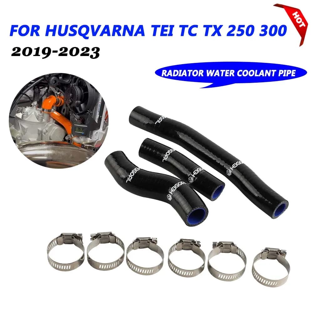 Para husqvarna te 250i 300i 2020 - 2023 tc tx 250 300 2019 - 2022 acessórios tubo de mangueira de radiador de silicone tubo de refrigeração