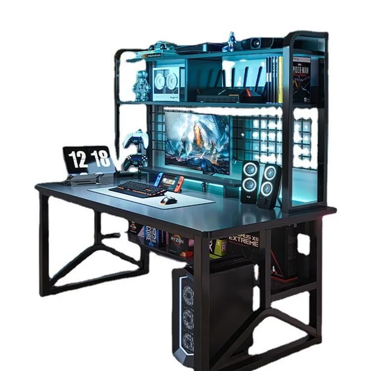 Mesa e-sports de mesa e cadeira combinação simples casa meninos estante integrada estudante aprendizagem mesa de escrita