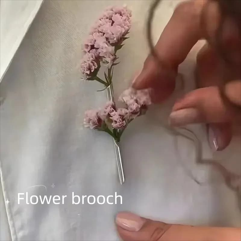 Novo Broche de Arranjo Floral DIY para Mulheres, Design Criativo Único, Acessório de Moda com Toque Atmosférico