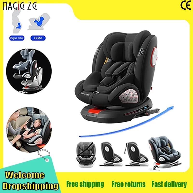 Cadeira de Carro para Bebê, Assento de Segurança Infantil Compatível com Interface ISOFIX, Produto Certificado ECE R129 para Recém-Nascidos,