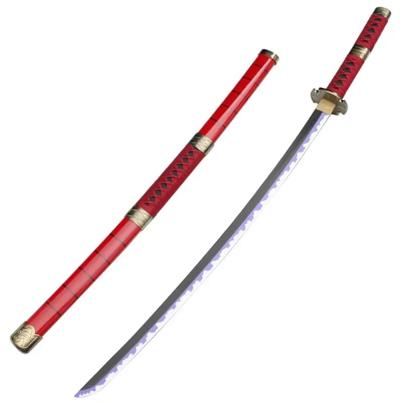 Espada de Bambu Montada Roronoa Zoro de 104cm, Modelo de Cosplay Sandai Kitetsu de 41 polegadas