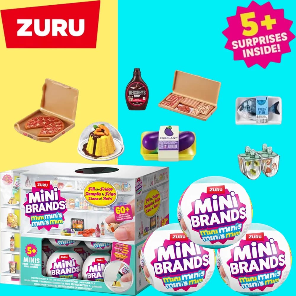 Nova marca zuru mini surpresa geladeira bola misterioso brinquedo decoração modelo caixa cega adequado para presentes de aniversário das crianças