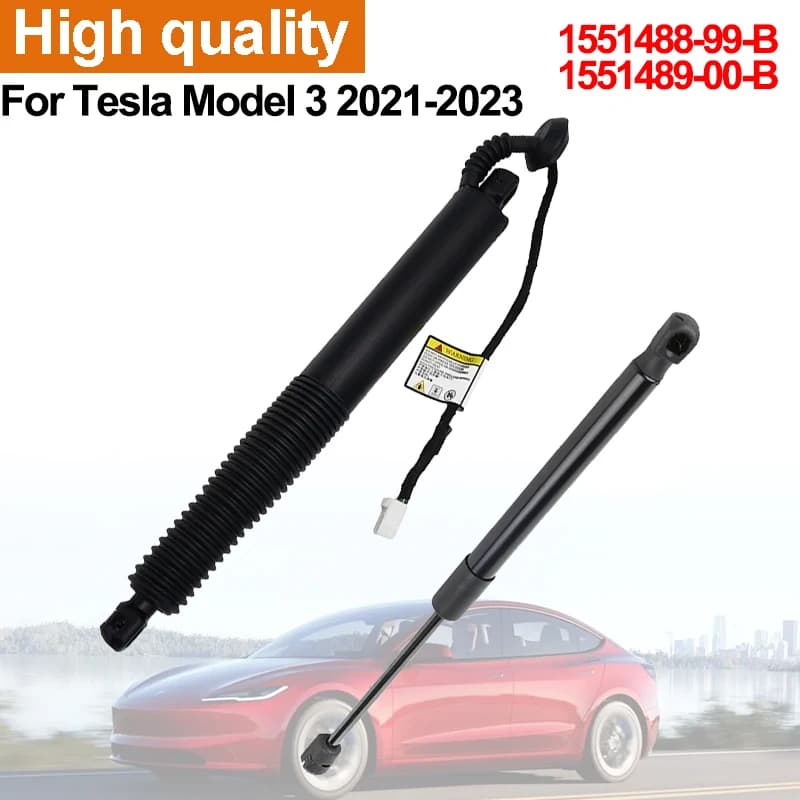 1 par elétrico bagageira liftgate tronco strut elevador de energia para tesla modelo 3 2021-2023 1551488-99-b amortecedor traseiro do tronco