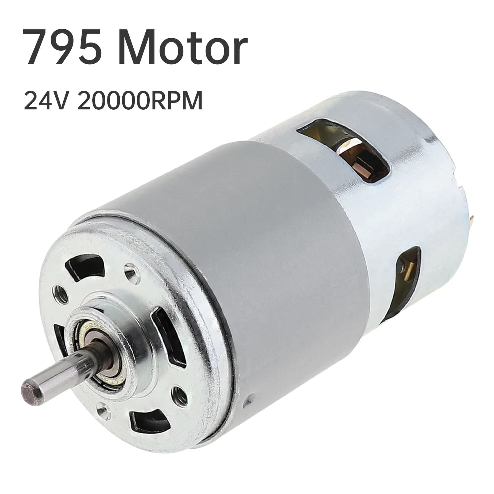 Motor 795 dc 20000rpm 24v, rolamento de esferas duplo, alta velocidade, alto torque, micro motor para ferramentas elétricas diy/máquina pequena
