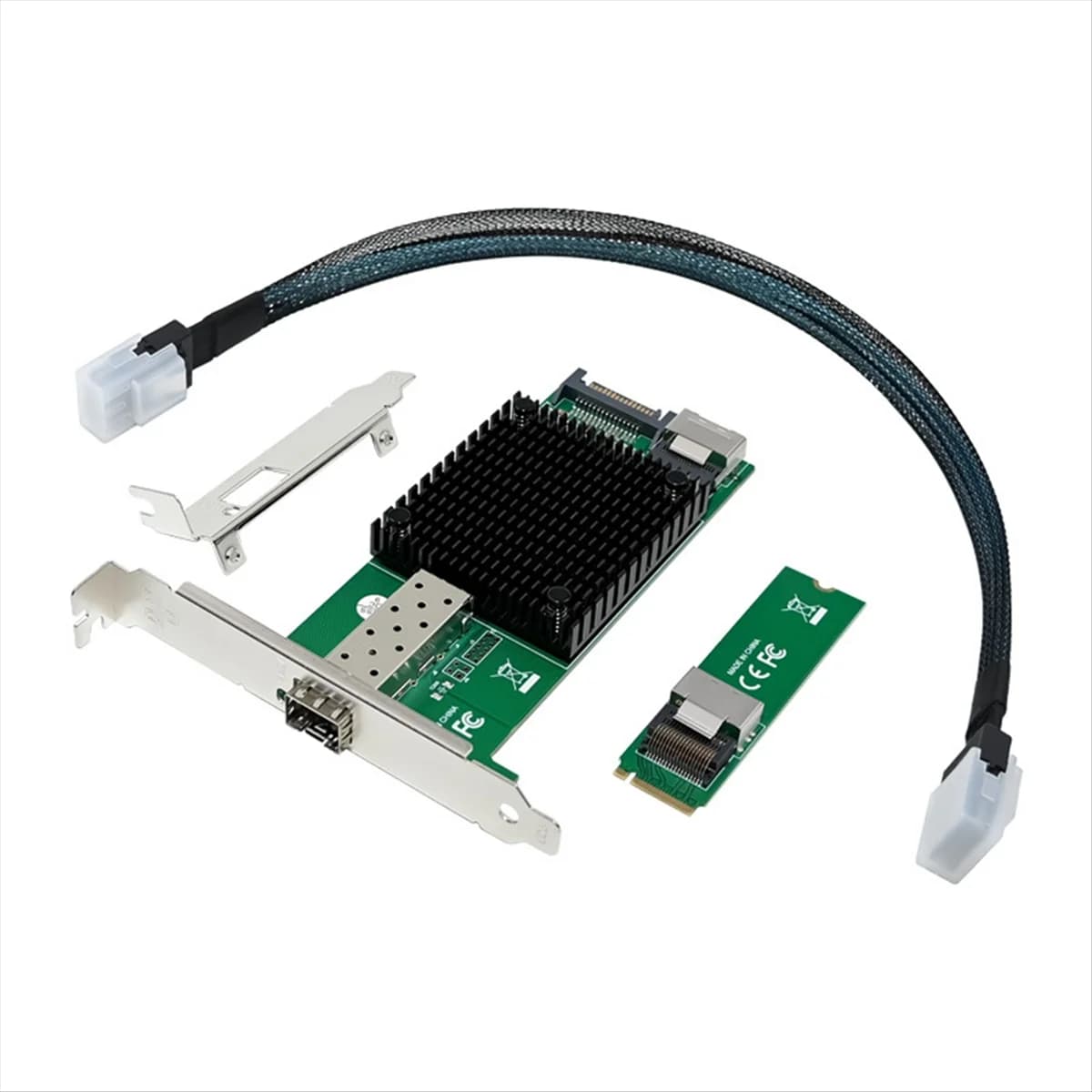 Placa de rede de servidor m.2 10g m.2 m X520-DA1 10g sfp + placa de rede de servidor de computador industrial de fibra óptica chip jl82599en