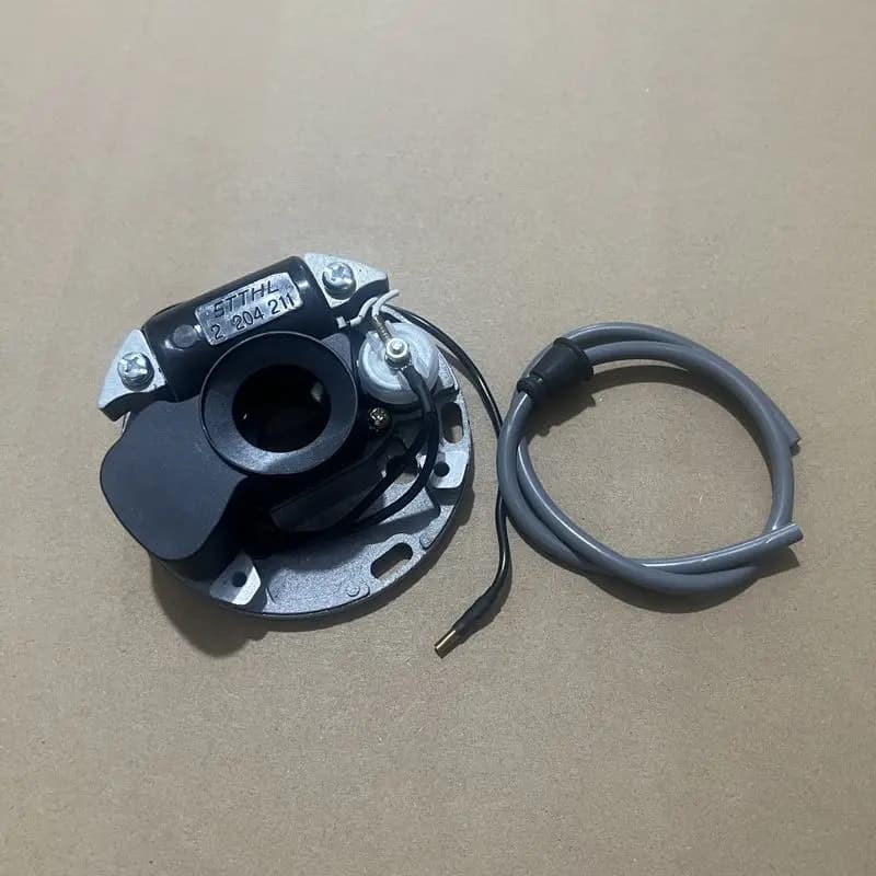 Placa de estator de arte tdi de ignição para stihl ms 070 090 ms720 ponteiro de corrente alternador de contato magneto excitador capacitor ignitor