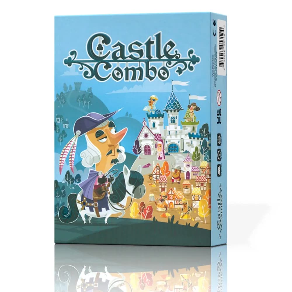 Jogo de tabuleiro de estratégia Castle Combo – Jogo de tableau medieval com efeitos instantâneos e Bonuses Endgame para 2-4 jogadores