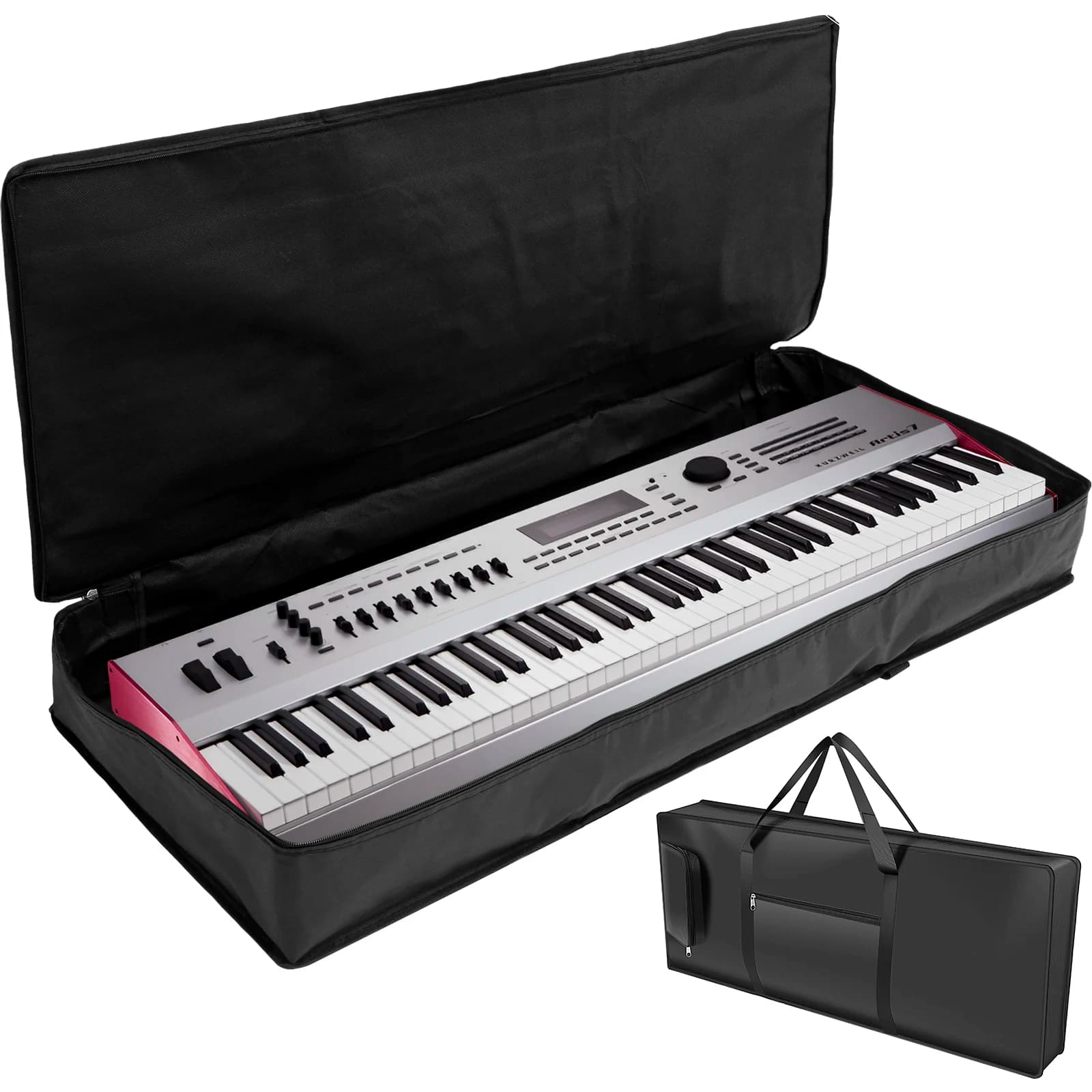 Impermeável Oxford Pano Piano Bag, bolsa espessada, 61 chaves, Mala do teclado, acessórios do instrumento eletrônico