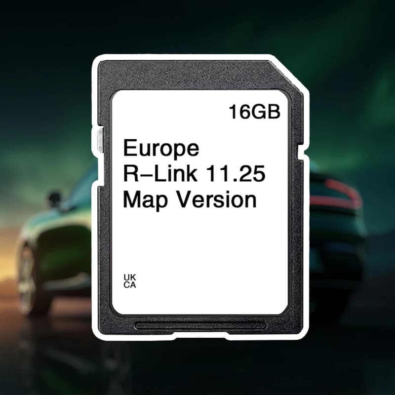 Mapa de atualização gps navegação rodoviária carminat r-link 11.25 para renault megane laguna kangoo cartão sd carro sat nav 16gb europa reino