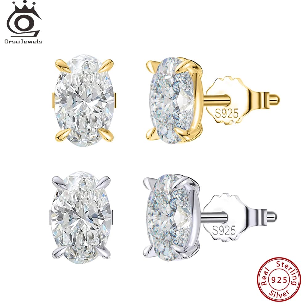 Orsa jóias requintado 925 prata esterlina zircão brincos para mulheres brilhante 8a premium zircônia cúbica brincos festa jóias lze03