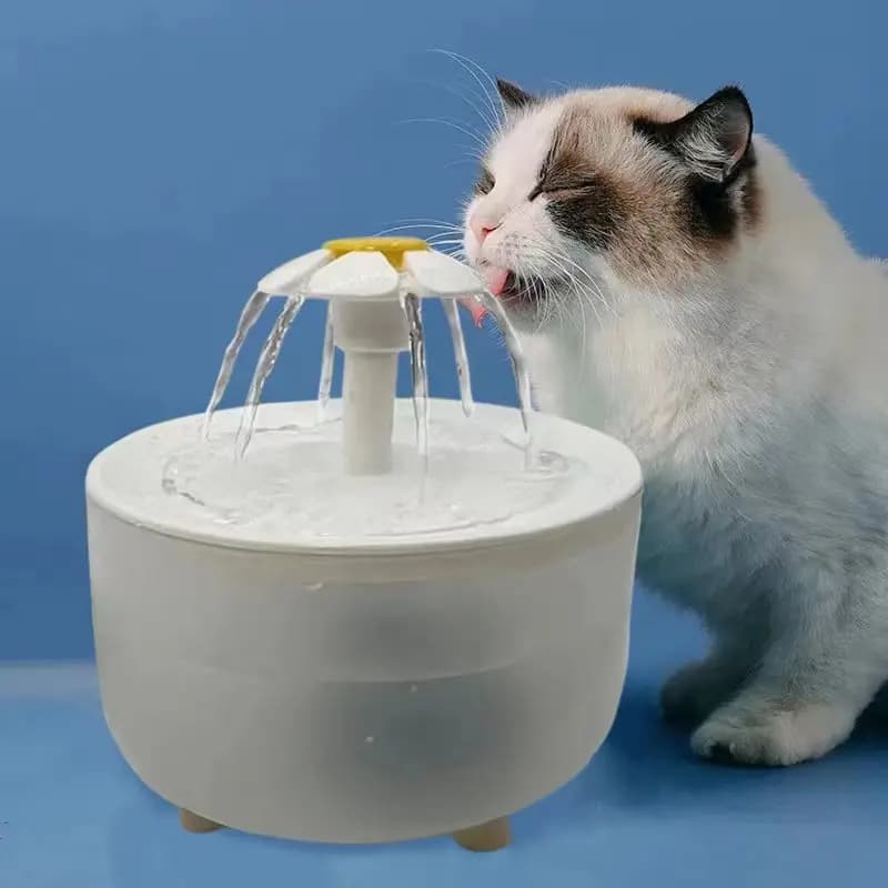 Fonte de Água Elétrica USB para Animais de Estimação, Recircular Tigela Filtrante, Filtro Automático, Bebedor Mudo, Dispensador de Água para