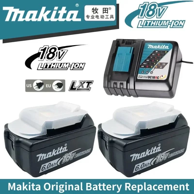 Bateria makita 18v 6.0ah/5ah bateria de lítio, para makita bl1830 bl1830b bl1840 bl1840b bl1850 bl1850b bateria de ferramentas elétricas