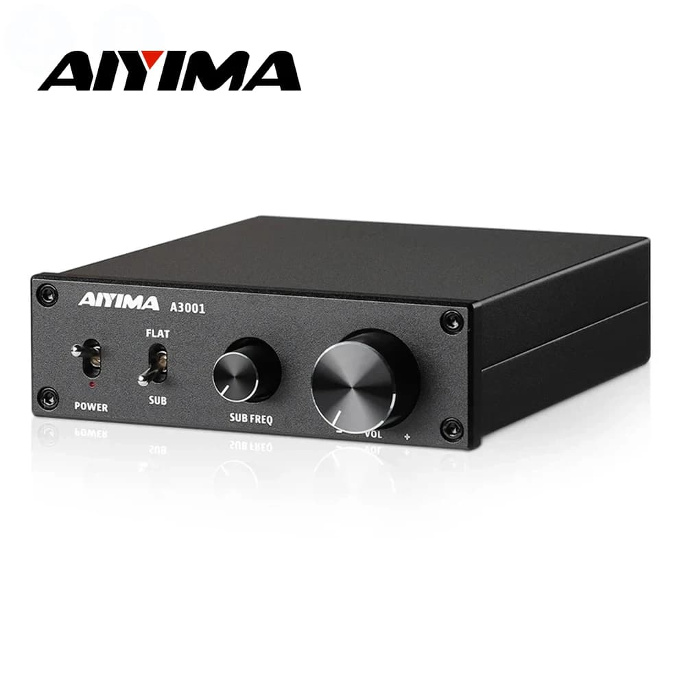 Amplificador de Subwoofer AIYIMA Audio A3001 TPA3255 300W HIFI, Amplificador de Som Mono Classe D para Áudio Doméstico
