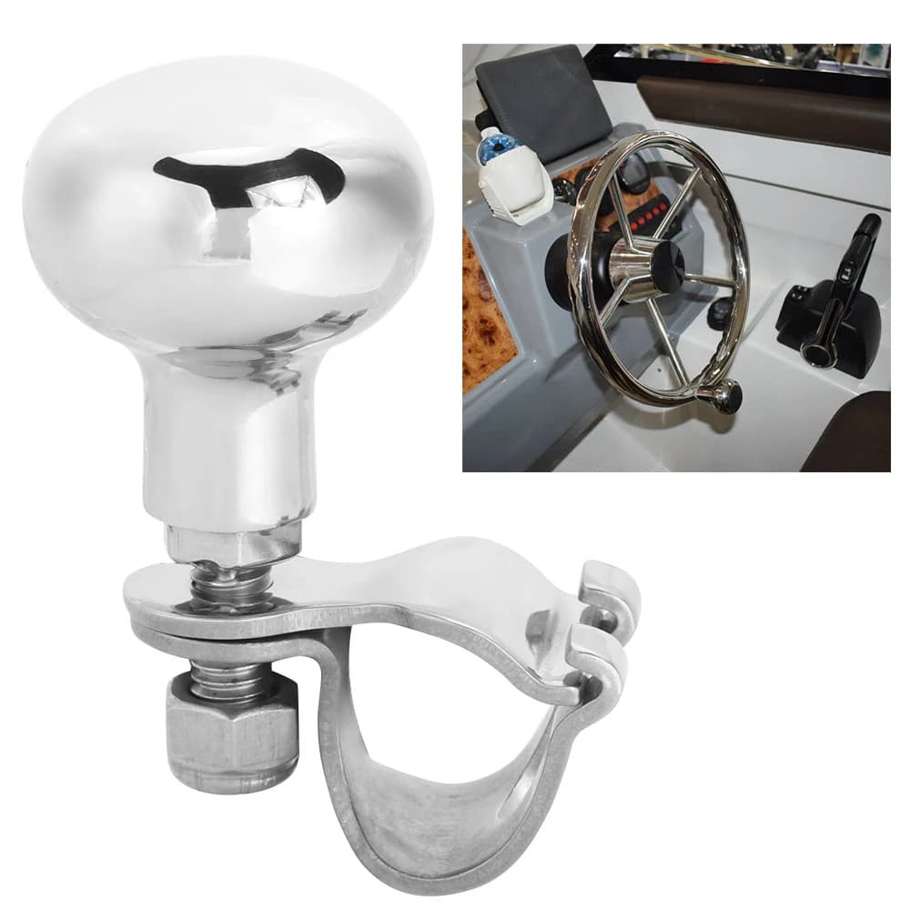 316 Aço Inoxidável Volante Botão, Auxiliar Boosters, Bola Handle, Barco Acessório