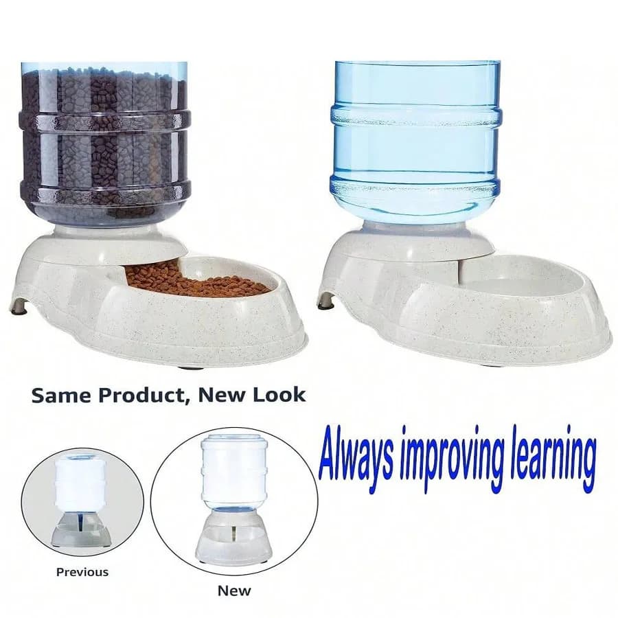 Garrafa automática para animais de estimação, bebedor de grande capacidade, tigela, utensílio alimentar, reservatório de água para cães, 1pc