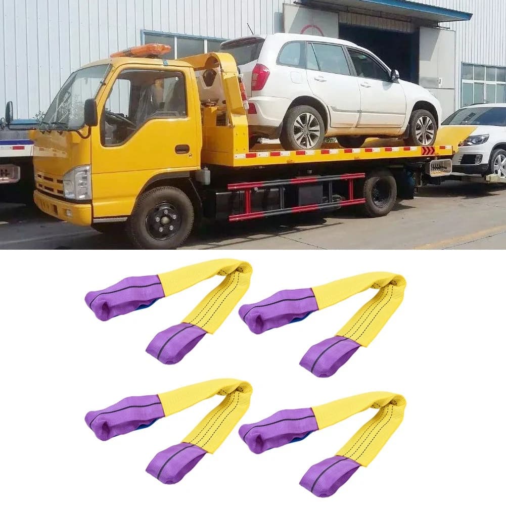 Correias de roda de liga correias de pneu correias de roda recuperação liga roda fixação correias de ligação reboque transportador amarelo/roxo