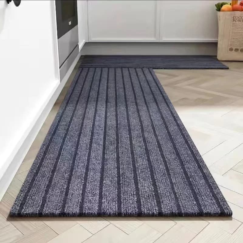Tapete de Cozinha Antiderrapante 40x200CM, Cobertura Total, Cortável DIY, Absorve Óleo, Tapete de Corredor Longo para Cozinha