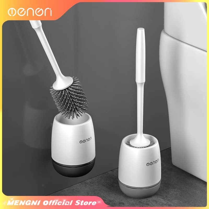 Mengni-silicone escova de toalete limpador escova parede piso banheiras e acessórios ferramentas de limpeza limpeza acessórios do banheiro