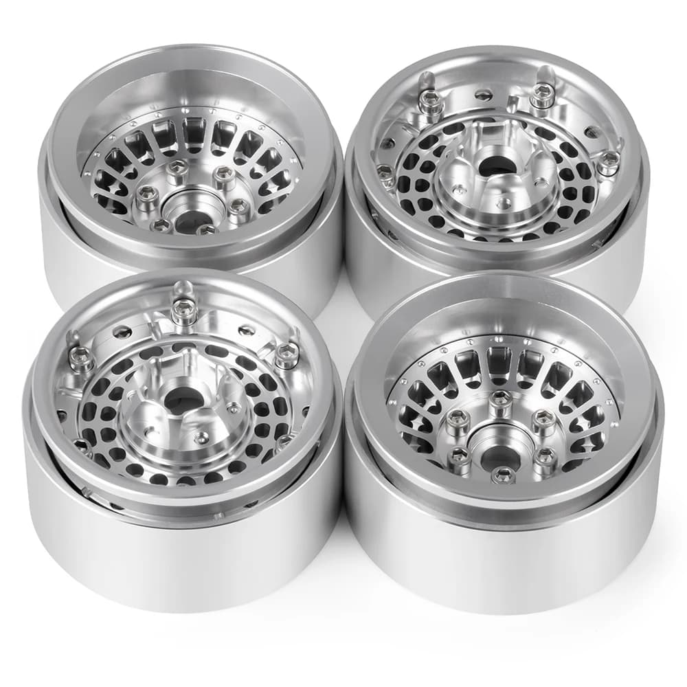 Rodas de Liga de Alumínio AXSPEED 4 Peças 30mm 1.9 polegadas com Beadlock para Axial SCX10 TRX-4 1/10 RC Crawler Car - Peças de Upgrade