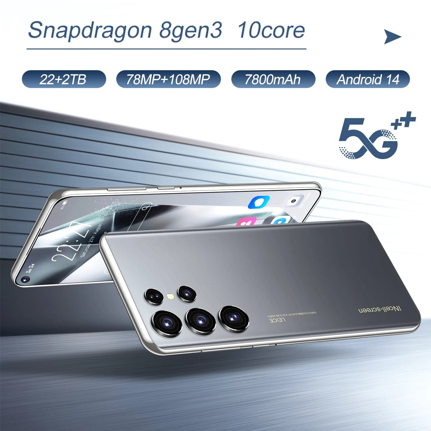 2026 FOR S26 Ultra Tablet/Telefone 6.8 polegadas HD Edição Global Original Smart Dual Chip Bateria 7800mAh Função de Reconhecimento Facial