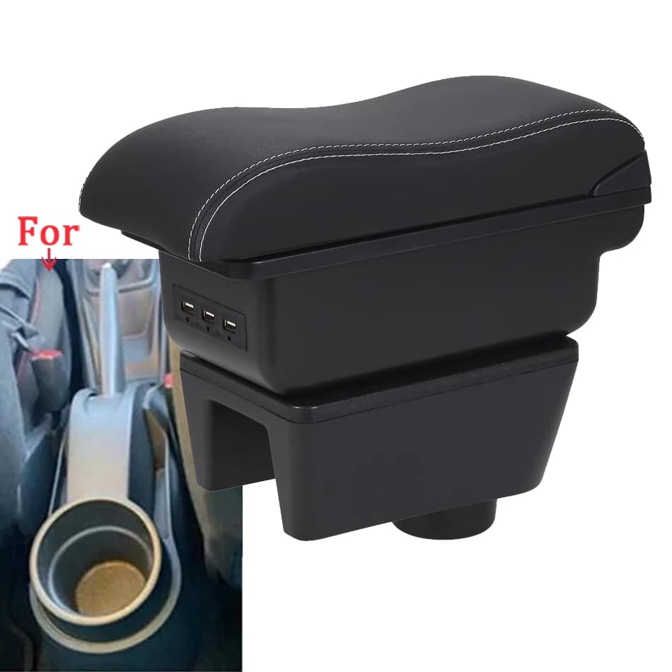 Para assento ibiza caixa de apoio de braço para assento ibiza 6j ibiza 6l caixa de armazenamento automático retrofit peças interior acessórios do