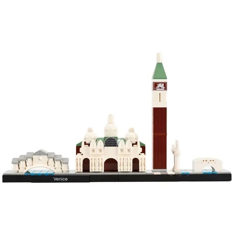 Em estoque arquitetura quente criativo moc diy blocos de construção tijolos brinquedos para adultos criança arte decoração para casa presente