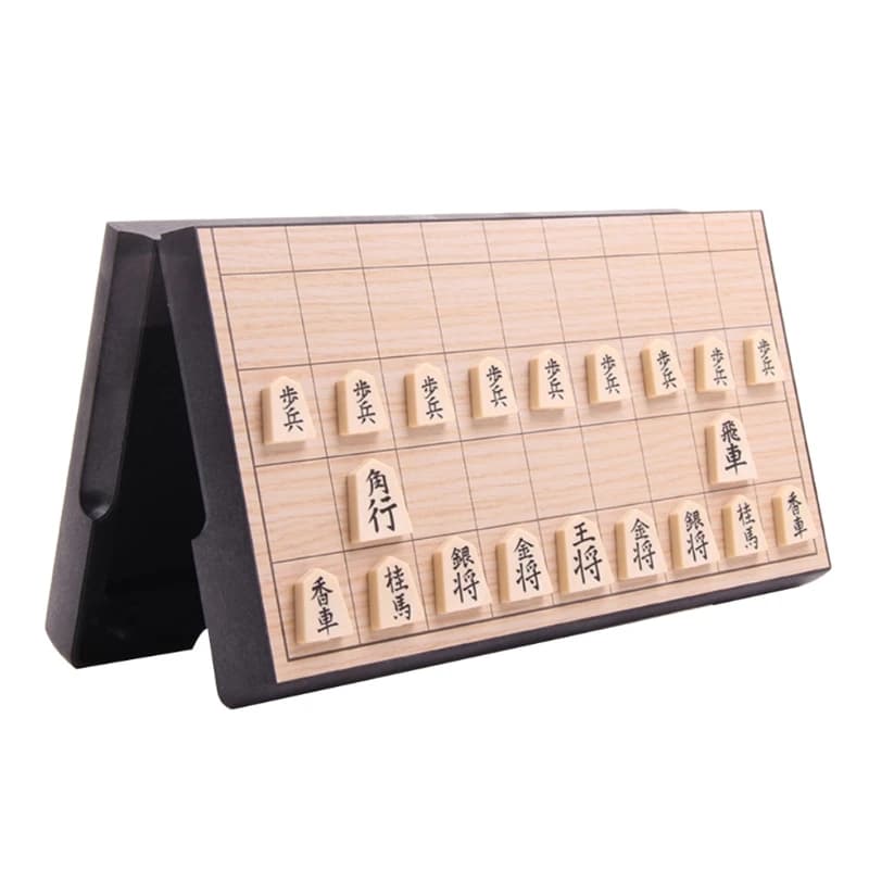 Jogo de Tabuleiro Portátil: Shogi Magnético Japonês Dobrável, Um Jogo Estratégico para Família e Festas, Ideal para Reuniões e Viagens