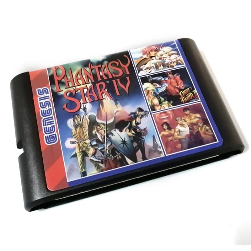 MD Game Card para Genesis Megadrive, Console com Phantasy Star II IV, Crusader Of Centy Ooze Console, 218 em 1