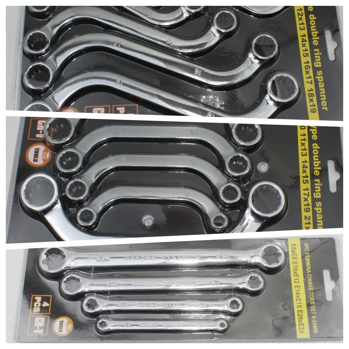 Chave de soquete tipo S Conjunto de chave de soquete tipo U Tipo C Chave de soquete de ponta dupla em forma de lua Tomada tipo E