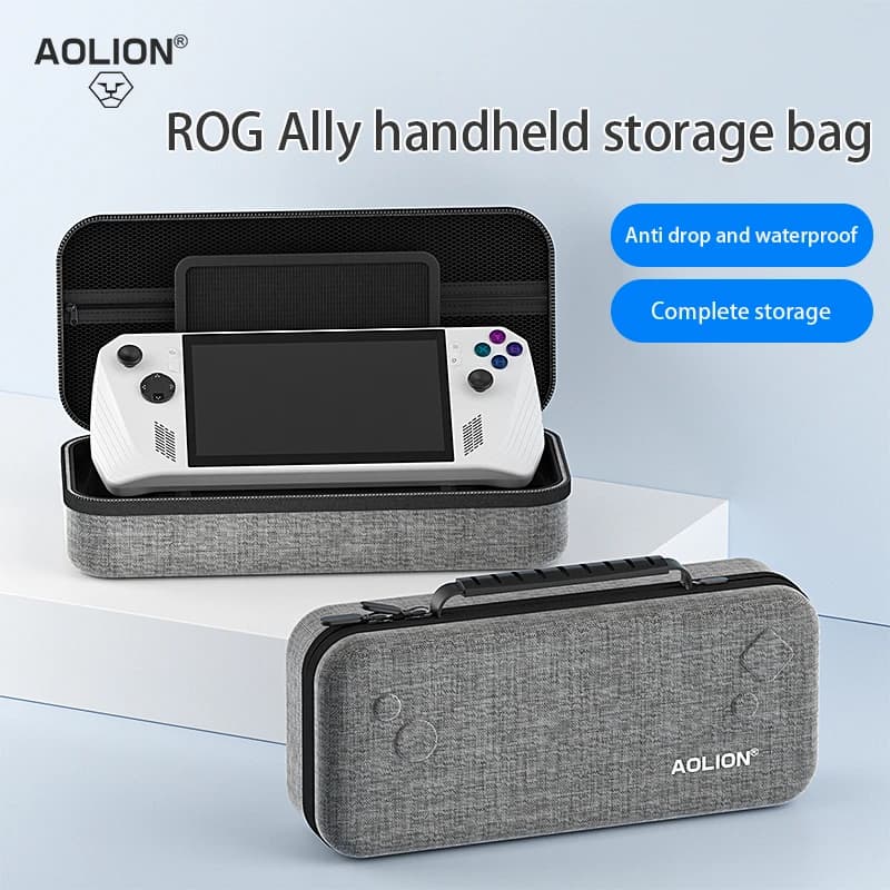 Aolion capa de armazenamento protetora de eva para asus rog aliado, bolsa de transporte protetora para viagem, bolsa portátil para acessórios de