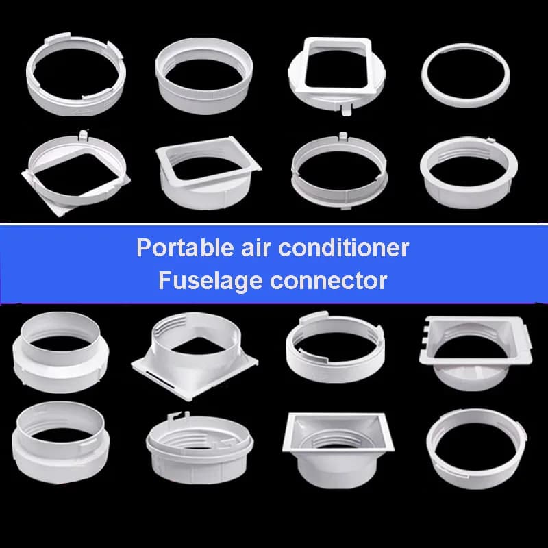 Conector de Mangueira de Exaustão para Ar Condicionado Portátil, Adaptador de Junta para Saída de Ar Condicionado, Peças de Ventilação